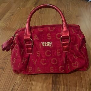Victoria's Secret Red and Gold Cosmetic Bag